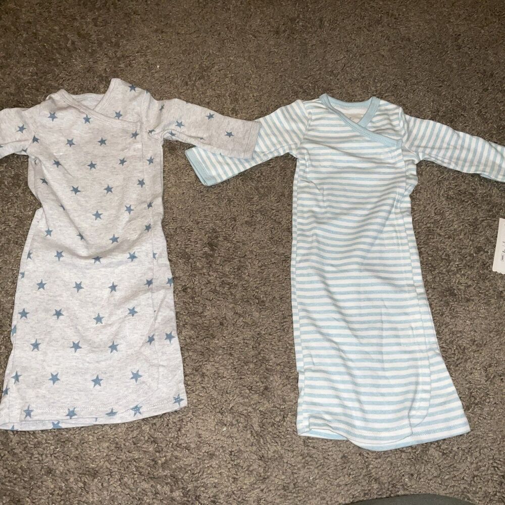 Baby Cloud island sleep gowns. Size Preemie. 2 pieces
